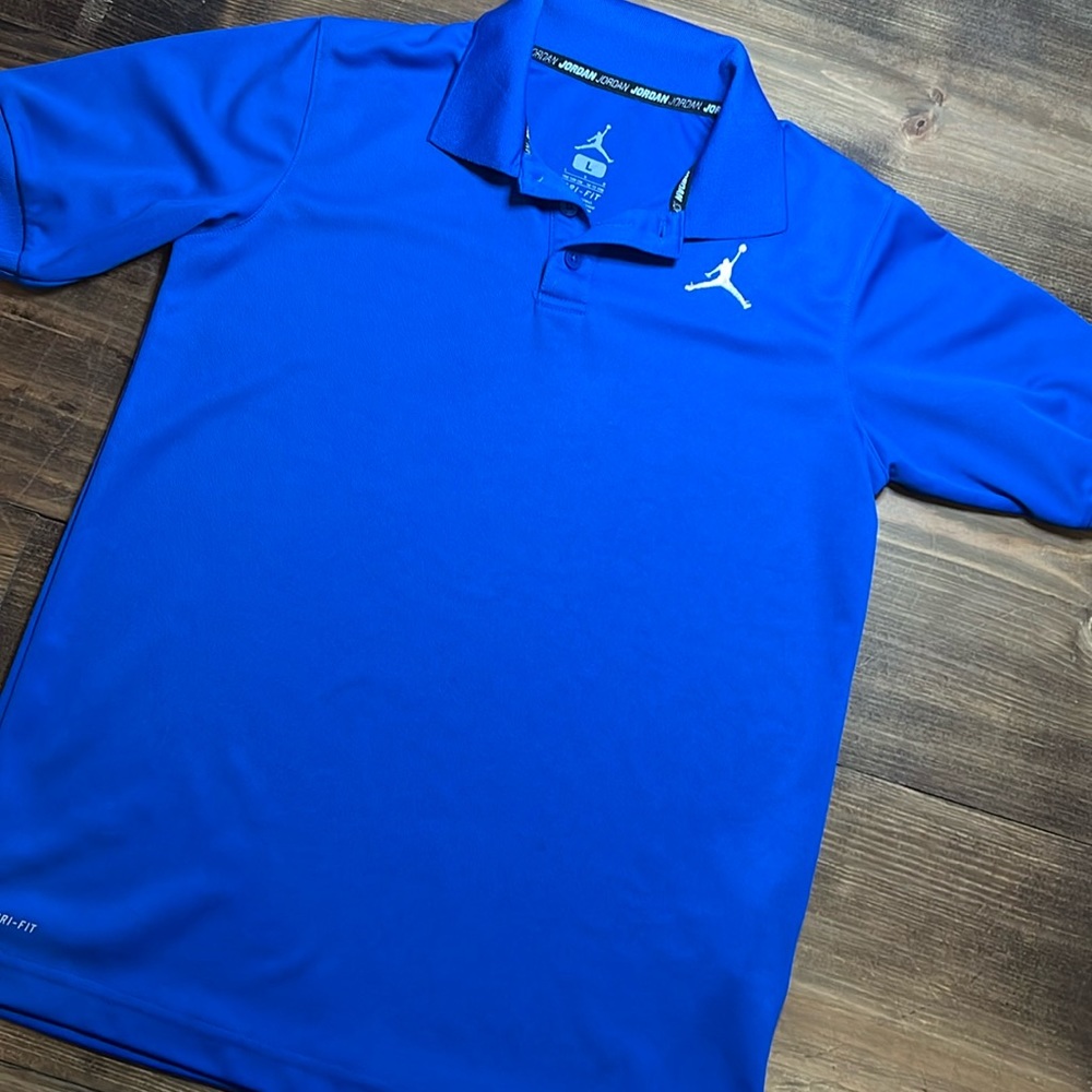 NIKE AIR JORDAN BOYS POLO SHIRT SIZE LARGE